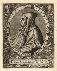 Albertus Magnus, obispo católico alemán de Theodore de Bry