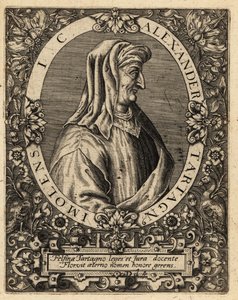 Alexander de Tartagnis, c. 1424-1477, jurista italiano de Theodore de Bry
