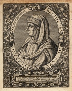 Bartolus de Saxoferrato, profesor de derecho italiano de Theodore de Bry