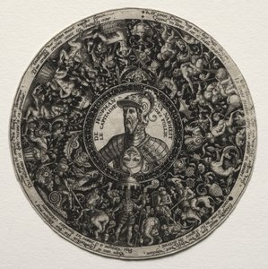 Diseño para un plato con medallones, c. 1558