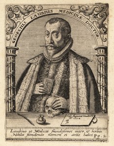 Georg Laube, médico alemán de Augsburgo de Theodore de Bry