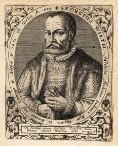 George Wirth, médico alemán, nacido en Gorlice 1424. de Theodore de Bry