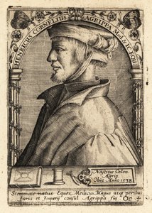 Heinrich Cornelius Agrippa von Nettesheim, polímata alemán de Theodore de Bry