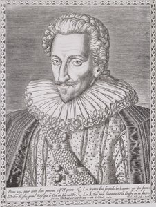 Enrique IV (1553-1610) como Rey de Navarra, 1589 de Theodore de Bry