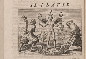 Ilustración para Tripvs avrevs, hoc est, Tres tractatvs chymici selectissimi.., 1618 de Theodore de Bry