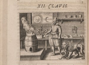Ilustración para Tripvs avrevs, hoc est, Tres tractatvs chymici selectissimi.., 1618