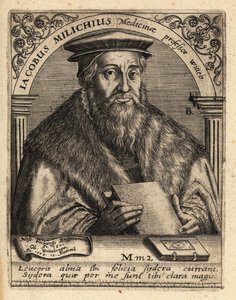 Jacob Milich, astrónomo alemán de Theodore de Bry