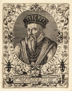 Johannes Posth, humanista y médico alemán de Theodore de Bry