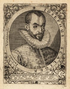 Joseph Justus Scaliger, líder religioso francés de Theodore de Bry