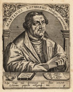 Martín Lutero de Theodore de Bry