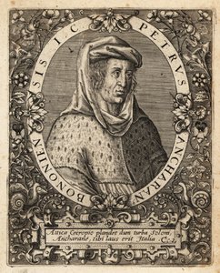 Peter of Ancarano, c.1333-1416, jurista italiano de Theodore de Bry