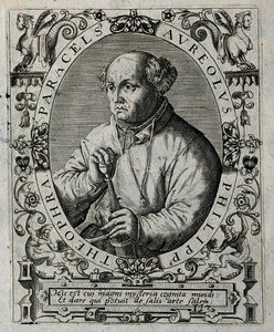 Philippus Theophrastus Aureolus Bombastus von Hohenheim Paracelsus, 1645 de Theodore de Bry