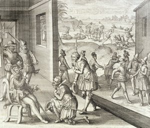 La captura española de Fort Caroline, 1565, de 