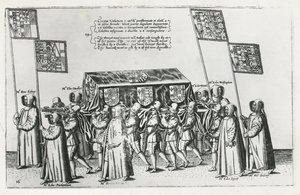 El cortejo fúnebre de Sir Philip Sidney camino a la Catedral de San Pablo, 1587