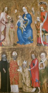 Pintura votiva del arzobispo Jan Ocko de Vlasim, ca. 1370 de Theodoric of Prague,