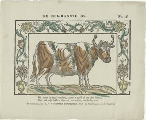 De bekraste os (título sobre objeto) de Theodorus Johannes Wijnhoven Hendriksen