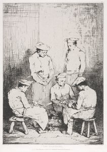Los peladores de patatas de Theodule Ribot