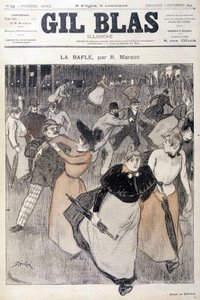 Dibujo de Steinlen en Gil Blas, 6/12/1891 de Théophile Alexandre Steinlen