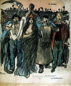La Carmagnole - en "Le Chambard" (alegoría de la República) de Théophile Alexandre Steinlen