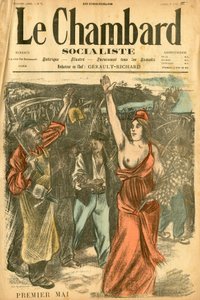Le Chambard socialiste, número 72, Satírico en Colores de Théophile Alexandre Steinlen