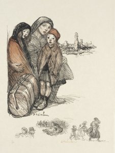Refugiados de Théophile Alexandre Steinlen