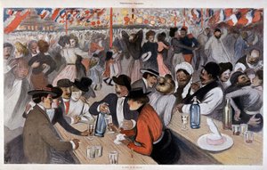 La fiesta del 14 de julio por Steinlen, n.d. ca. 1902