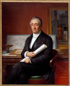 Retrato de Louis Tullius Visconti (1791-1853) arquitecto de Theophile Auguste Vauchelet
