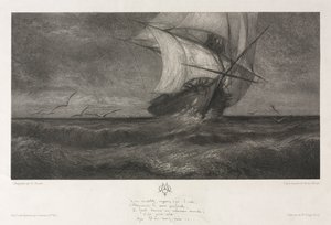El Barco Fantasma, o En las Olas, 1872 de Theophile Narcisse Chauvel