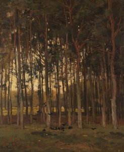 Vista en el bosque de Theophile de Bock