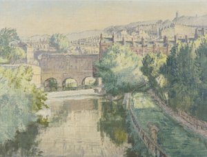 Puente Pulteney sobre el Avon en Bath de Therese Lessore