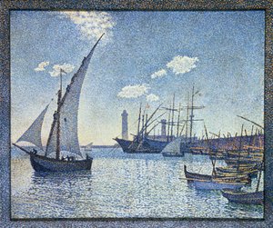 Puerto de Cette, Les Tartanes, 1892 de Théo van Rysselberghe