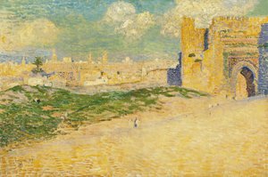 La Puerta de Mansur en Mequinez, Marruecos de Théo van Rysselberghe