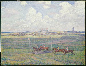 El hipódromo en Boulogne-sur-Mer de Théo van Rysselberghe