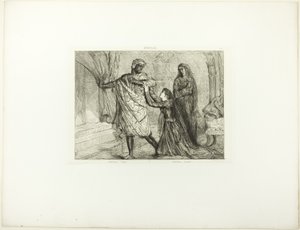 ¡Vete!, lámina 7 (acto 3, escena 4) de Otelo de Théodore Chassériau