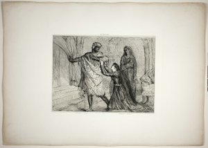 ¡Fuera!, plato siete de Otelo de Théodore Chassériau