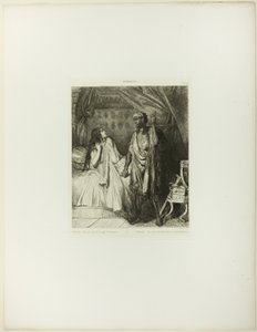 ¿Has rezado esta noche, Desdémona, plato doce de Otelo. de Théodore Chassériau