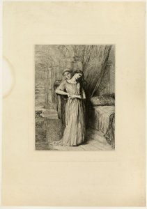 Si muero antes que tú, placa ocho de Otelo de Théodore Chassériau