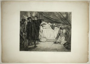 Oh perro espartano, placa quince de Otelo de Théodore Chassériau