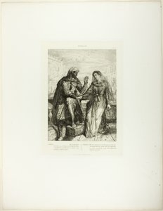 Ella me agradeció, lámina 2 (acto 1, escena 3), de Othello de Théodore Chassériau