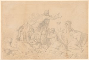 La Lactancia de Júpiter de Théodore Chassériau