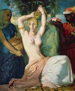 El tocador de Esther, 1841 de Théodore Chassériau