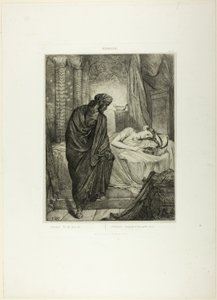 Sin embargo, ella debe morir, lámina once de Otelo de Théodore Chassériau