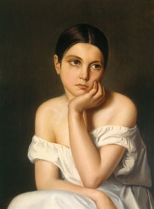 Muchacha (Melancolía), c.1833-35 (óleo sobre cartón)