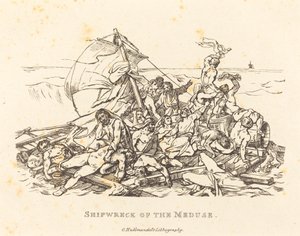 Naufragio de la Medusa de Théodore Gericault and Nicolas Toussaint Charlet