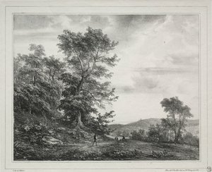 Paisaje con figuras, 1817 de Jean Antoine Theodore Gudin