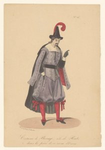 Bocage en de rol van Pinto Vestuario de Boccage, papel de Pinto, en la obra del mismo nombre (Drama) (título sobre objeto) Actores, actrices en operazangers in hun rol (título de la serie) de Théodore Lejeune