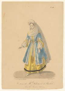 Cornélie Falcon en el papel de Rachel en la ópera La Juive Señorita disfraz. Falcon, papel de Rachel en La Juive (Opèra) (título sobre objeto) Actores, actrices en operazangers in hun rol (título de la serie) de Théodore Lejeune