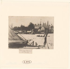 Vista del río con barcos
Battersea desde Chelsea de Théodore Roussel (signed by artist)