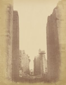 Karnak, Vista a través de la Sala Hipóstila de Théodule Devéria