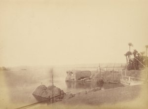 Vista del Puerto Antiguo de Elefanta de Théodule Devéria